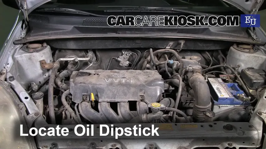 2003 Toyota Yaris 1.3L 4 Cyl. Oil Check Oil Level